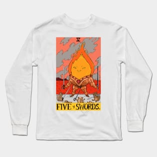 Flame King as 5 of Swords Long Sleeve T-Shirt